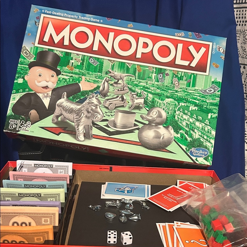 Hasbro Monopoly Board Game - Vibrant Green Edition